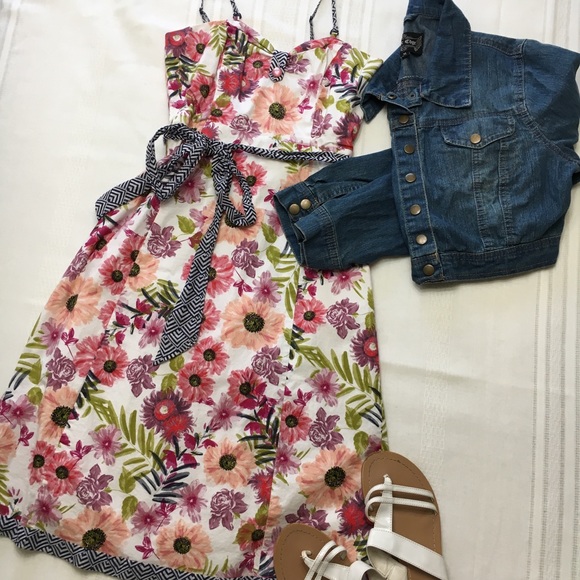 Aryeh Dresses & Skirts - Aryeh Floral Summer Dress, Removable Straps, sz M